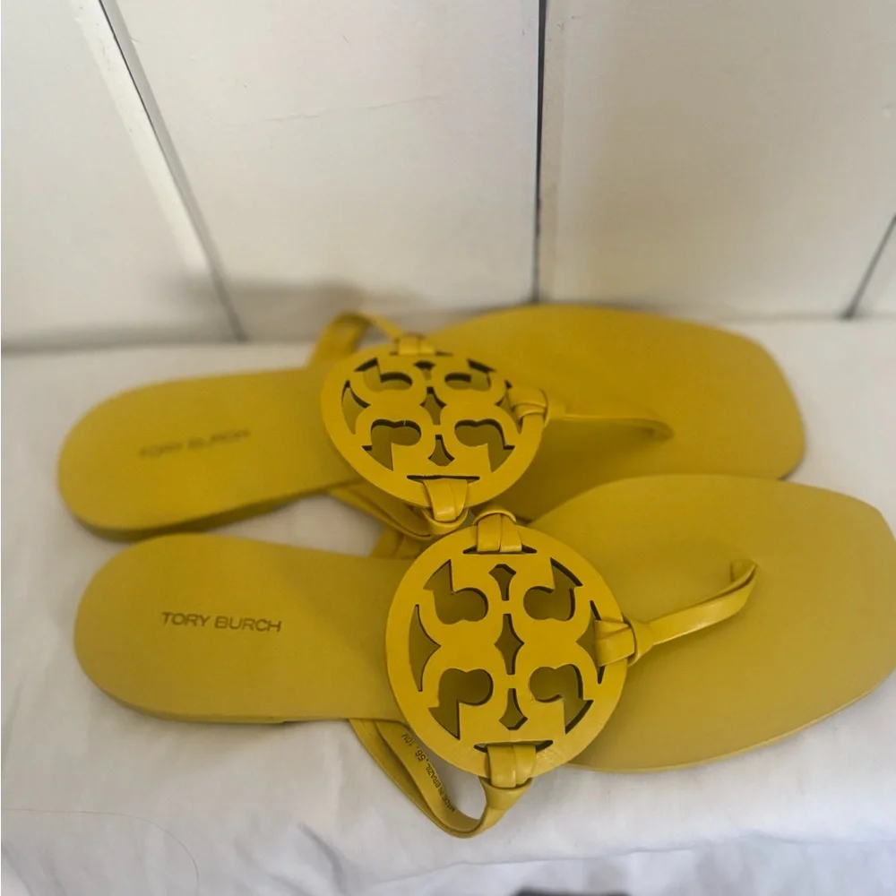 Tory Burch miller sandals, brand new- square toe, size 10. RARE, retail $230